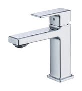 Chrome Single Hole Bathroom Faucet,Laundry Vanity Sink Faucet with Two 9/16" Hoses
