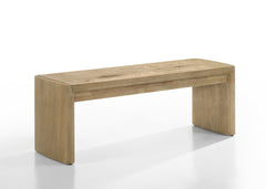 Massimo Wooden Oak Finish 50.5"W Dining Bench