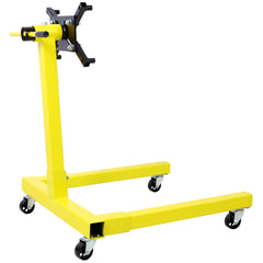 Engine Stand 1250 LBS Capacity360 Degree Adjustable Mounting Head Easy Assembly Disassembly 4 Ball-Bearing Swivel Caster Wheels Heavy-Duty Square Steel Frame