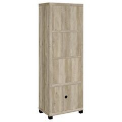 Vivek Distressed Pine 3-shelf Engineered Wood Media Tower