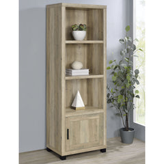 Vivek Distressed Pine 3-shelf Engineered Wood Media Tower