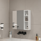 A white MDF material mirror cabinet, bathroom mirror, MDF material mirror cabinet,a separate wall mounted bathroom mirror for storage and space saving. W1151135030