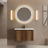 30inch Gloden Oak Folding Wall Cabinet With Creamic Sink– Patented 1-Minute Install, Space-Saving & Easy Assemble,Modern style