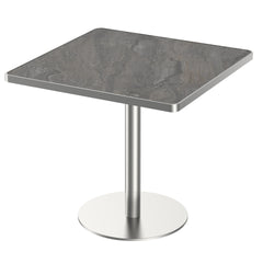 Square Modern Dinning Table 31.5 inches Bistro Table Tulip Table with Faux Marble top,Easy Assemble,Sturdy Metal Frame Diameter