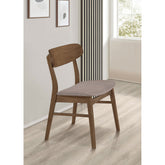 Whisten Walnut and Brown Dining Side Chair (Set of 2)