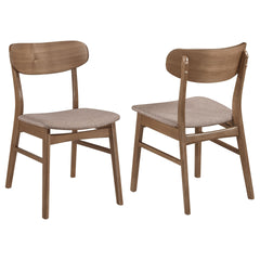 Whisten Walnut and Brown Dining Side Chair (Set of 2)