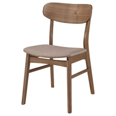 Whisten Walnut and Brown Dining Side Chair (Set of 2)