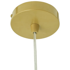 Glacier Pendant Lamp - Oak + Natural + Gold
