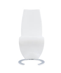 MARCUS HORSESHOE WHITE DINING CHAIRS (KIT OF 2)