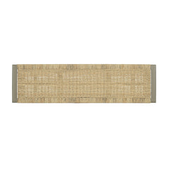Farmhouse Modern Solid Wood Rattan Bench - 59 Inch Indoor & Covered Outdoor Bench Champagne Finish Multi-Functional Design