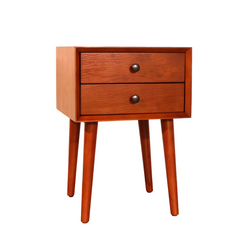 Nightstand with 2-Drawers, Small Side End Table with Storage, Seadrifte
