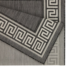 Sunshine GC_HAR2002 Anthracite 2 ft. 7 in. x 7 ft. 3 in. Indoor/Outdoor Area Rug