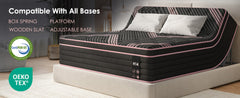 Queen Size Mattress,12 Inch Hybrid Mattress, Individually Pocketed Innerspring, Medium Firm
