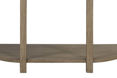 Curved 1-Drawer Console Table - Toffee