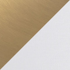 Bounty 62" Contemporary Metal Floor Lamp in Gold Metal with White Linen Shade from Grandview Gallery by LumiSource