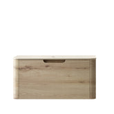 36'' XAI Roma Travertine-Pattern Sintered Stone Top and 7070 White Oak Woodgrain Cabinet with One Drawer, NO Basin, NO Faucet and Sink Cover