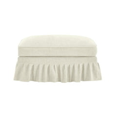 Ottoman Chenille -Beige+White
