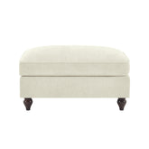 Ottoman Chenille -Beige+White