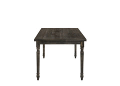 Claudia II Weathered Gray Finish 7 PCs Dining Room Set