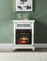 Noralie Mirrored & Faux Diamonds Fireplace(Assembled)