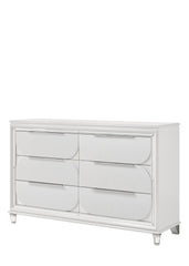 Tarian Pearl White Finish Dresser