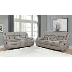 Brazelton Taupe 2-piece Pillow Top Arm Motion Living Room Set