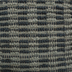 Walle Fabric Square Pouf, Blue and Teal