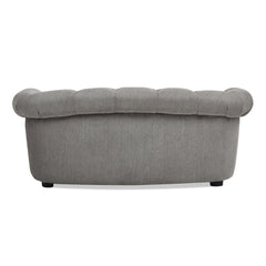 Kiki 36.5" Chesterfield Dog Sofa Bed, Medium, Uptown Gray Stain Resistant High Performance Polyester