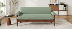 Modern Loveseat Sofa 2 Seater Couch 72.8" Loveseat Couch with Armrest Pillows for Living Room or Small Space, Green