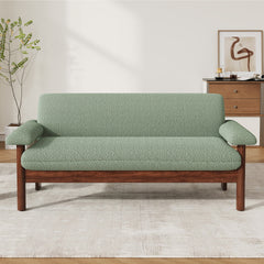 Modern Loveseat Sofa 2 Seater Couch 72.8" Loveseat Couch with Armrest Pillows for Living Room or Small Space, Green