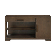 Modern Design Sofa Table Espresso Finish Dovetail Drawer Cabinet Shelves Contemporary Living Room Wooden Furniture 1pc Console Table