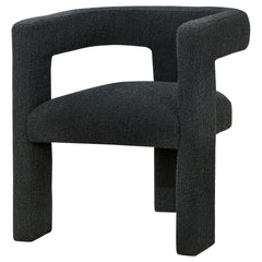 McKinley Black Boucle Upholstered Accent Side Chair