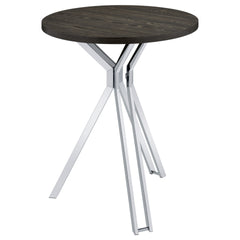 Edgerton Dark Oak Round 35-inch Pub Height Bistro Bar Table