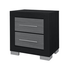 ELSA BLACK AND GREY NIGHTSTAND