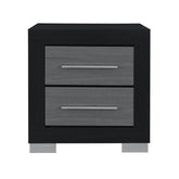 ELSA BLACK AND GREY NIGHTSTAND