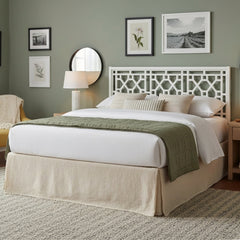Tabor Chippendale White Headboard - King