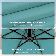 Large Outdoor Hanging Cantilever Umbrella,Patio Umbrella