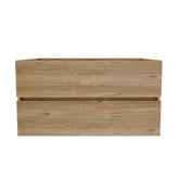 Grace 36" Rough Oak+Rough Oak Bathroom Vanity with double Soft Drawers, Wall Mounted Floating Bathroom Vanity for Modern Bathroom, KD