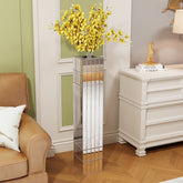 36.02"(91.5cm)Tall Mirrored Floor Vase, Silver Big Vases for Decor Living Room, Home Decorative Vases for Dried Flower