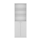 Bookcase Dual-Door Benzoni, Office, White