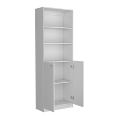 Bookcase Dual-Door Benzoni, Office, White