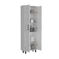 Multistorage Manacor, Five Shelves, White Finish