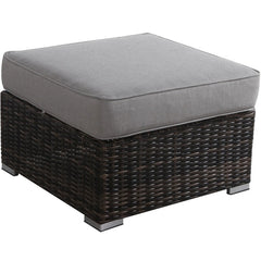 Outdoor Ottoman with Cushion – Fully Assembled