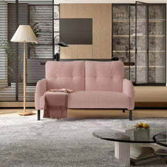 UNITED WE WIN corduroy fabric, comfortable monochrome double sofa, suitable for living rooms and bedrooms