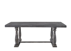 Bernard Weathered Gray Oak Finish Dining Table