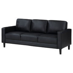 Farallone Black Track Arm Sofa