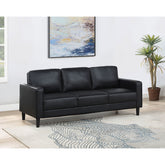 Farallone Black Track Arm Sofa