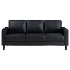 Farallone Black Track Arm Sofa