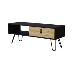 Wenge and Macadamia Hairpin Legs Coffee Table