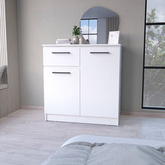 Loonam 2-Door 1-Drawer Dresser White